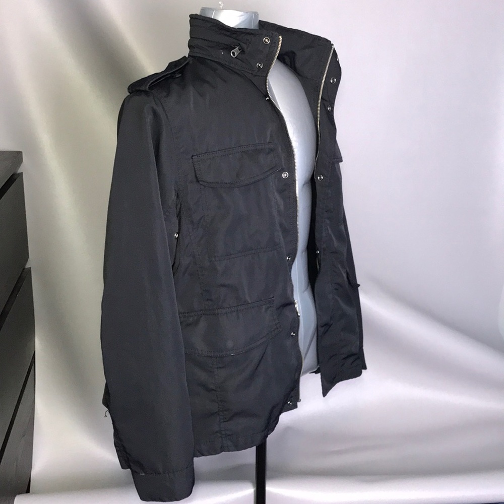 Gap Men’s Black Button/Zip Up Jacket Size Large - Picture 2 of 8